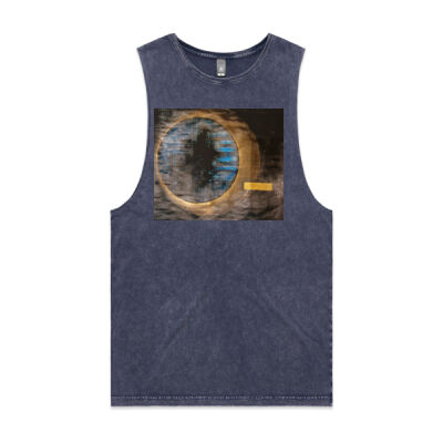 Holding Pattern 2 - Unisex Stone Wash Barnard Tank Thumbnail