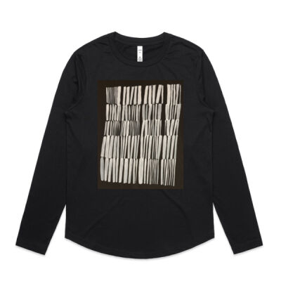 Hay Bales - Womens Curve Longsleeve Tee Thumbnail