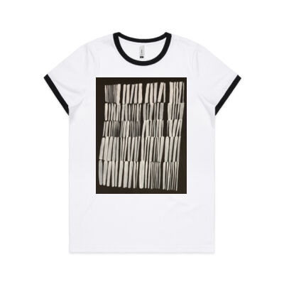 Hay Bales - Womens Ringer Tee Thumbnail