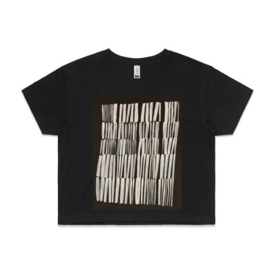 Hay Bales - Womens Crop Tee Thumbnail