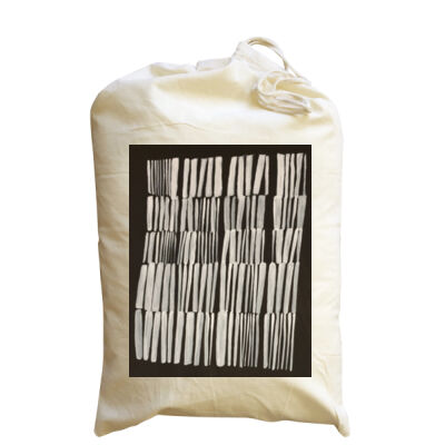 Hay Bales - Medium Calico Santa Sack Thumbnail