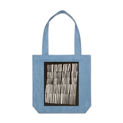 Hay Bales - Denim Carrie Tote Thumbnail