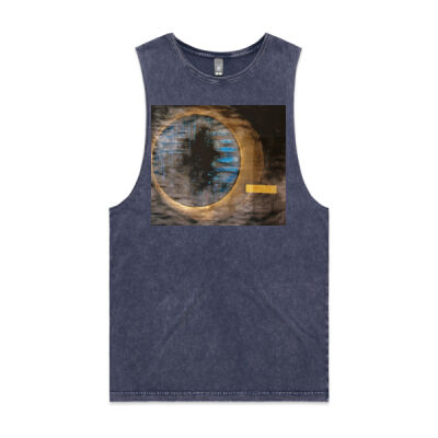 Holding Pattern 2 Womens - Unisex Stone Wash Barnard Tank Thumbnail