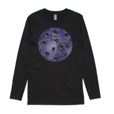 Purple Globe - Mens Ink Longsleeve Tee Thumbnail