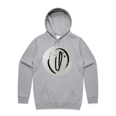 Black on White - Mens - Unisex Stencil Hoodie Thumbnail