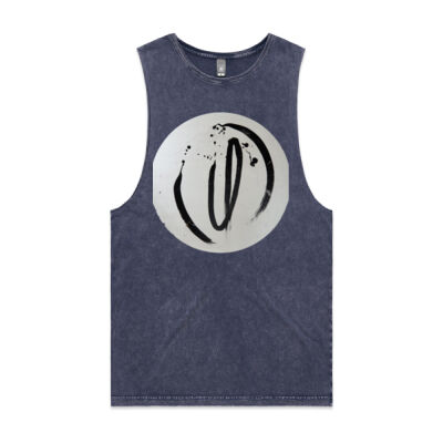 Black on White - Mens - Unisex Stone Wash Barnard Tank Thumbnail