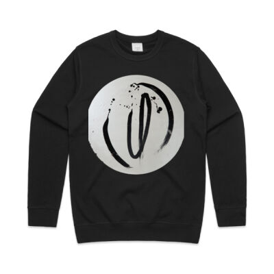 Black on White - Mens - Mens Premium Crew Thumbnail