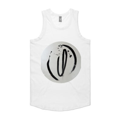 Black on White - Mens - Mens Authentic Singlet Thumbnail