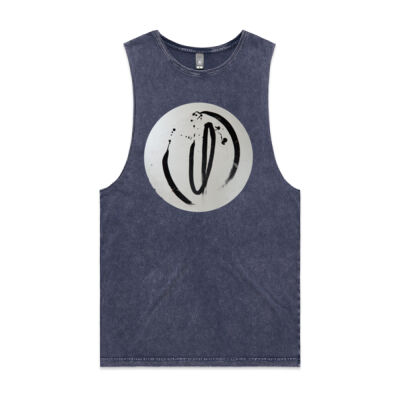 Black on White - Womens - Unisex Stone Wash Barnard Tank Thumbnail