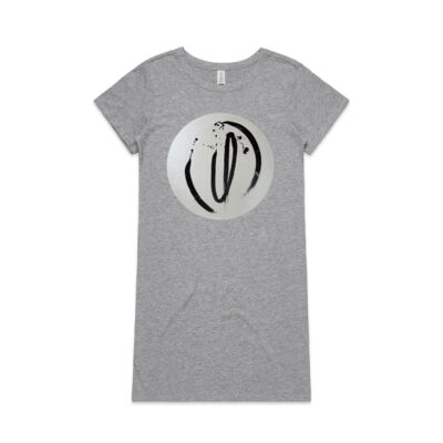 Black on White - Womens - Womens Mika Organic Short Sleeved Dress Thumbnail