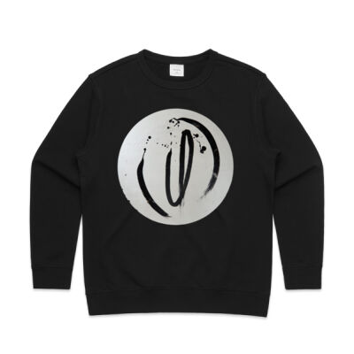 Black on White - Womens - Womens Premium Crew Thumbnail