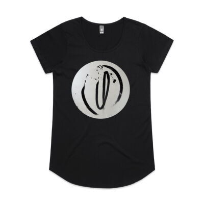 Black on White - Womens - Womens Mali Tee Thumbnail