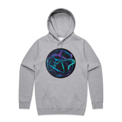 Turquoise Ribbon - Mens - Unisex Stencil Hoodie Thumbnail