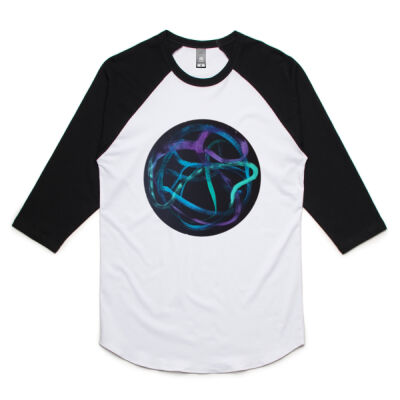 Turquoise Ribbon - Mens - Unisex Raglan Tee Thumbnail