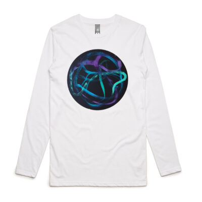 Turquoise Ribbon - Mens - Mens Ink Longsleeve Tee Thumbnail