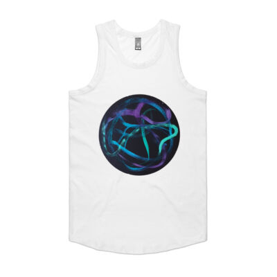 Turquoise Ribbon - Mens - Mens Authentic Singlet Thumbnail