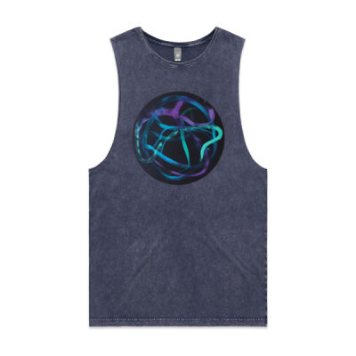 Turquoise Ribbon - Womens - Unisex Stone Wash Barnard Tank Thumbnail