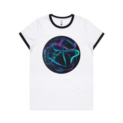 Turquoise Ribbon - Womens - Womens Ringer Tee Thumbnail