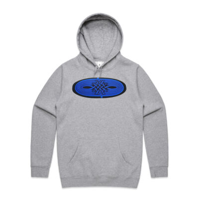 Blue Winding Weave 1 - Mens - Unisex Stencil Hoodie Thumbnail