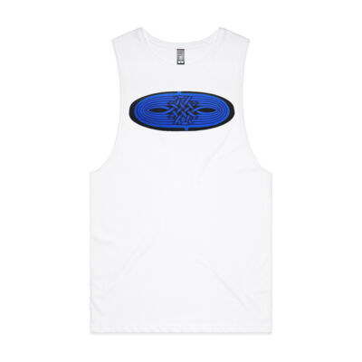 Blue Winding Weave 1 - Mens - Unisex Barnard Tank Thumbnail