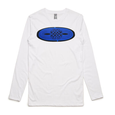 Blue Winding Weave 1 - Mens - Mens Ink Longsleeve Tee Thumbnail