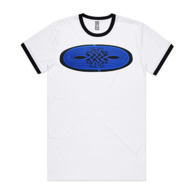 Blue Winding Weave 1 - Mens - Mens Ringer Tee Thumbnail