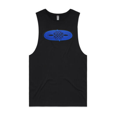 Blue Winding Weave 1 - Womens - Unisex Barnard Tank Thumbnail