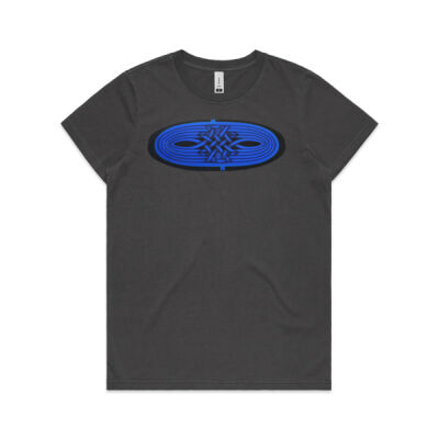 Blue Winding Weave 1 - Womens - Womens Faded Tee Thumbnail