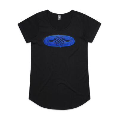 Blue Winding Weave 1 - Womens - Womens Mali Tee Thumbnail