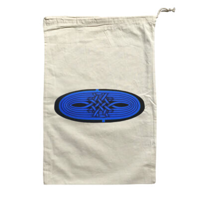 Blue Winding Weave 1 - Homeware - Large Calico Bag Thumbnail