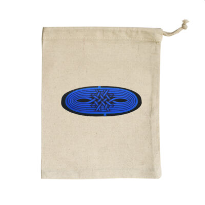 Blue Winding Weave 1 - Homeware - Small Calico Bag Thumbnail