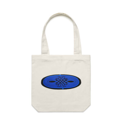 Blue Winding Weave 1 - Homeware - Carrie Tote Bag  Thumbnail
