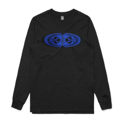 Blue Winding Weave 2 - Mens - Mens Base Longsleeve Tee Thumbnail