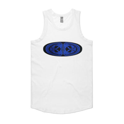 Blue Winding Weave 2 - Mens - Mens Authentic Singlet Thumbnail