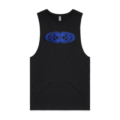 Blue Winding Weave 2 - Womens - Unisex Barnard Tank Thumbnail