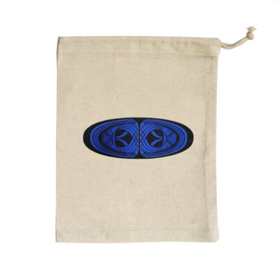 Blue Winding Weave 2 - Homeware - Small Calico Bag Thumbnail