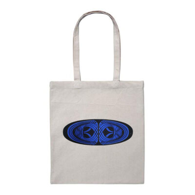 Blue Winding Weave 2 - Homeware - Heavy Duty Canvas Tote Bag Thumbnail