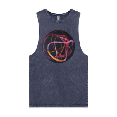 Red Ribbon 3 - Mens - Unisex Stone Wash Barnard Tank Thumbnail