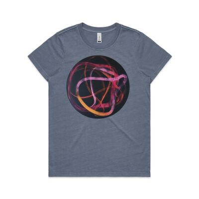 Red Ribbon 3 - Womens - Womens Faded Tee Thumbnail