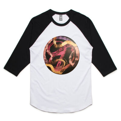 Red Ribbon 2 - Mens - Unisex Raglan Tee Thumbnail