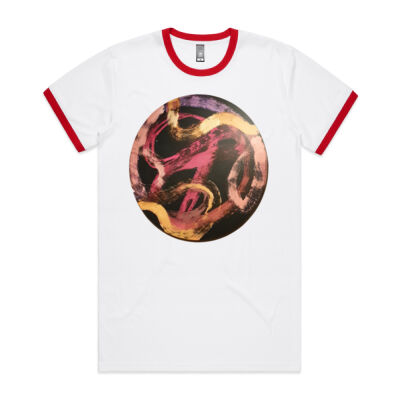 Red Ribbon 2 - Mens - Mens Ringer Tee Thumbnail