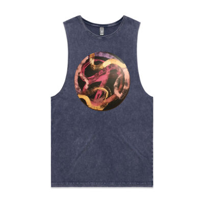 Red Ribbon 2 - Womens - Unisex Stone Wash Barnard Tank Thumbnail