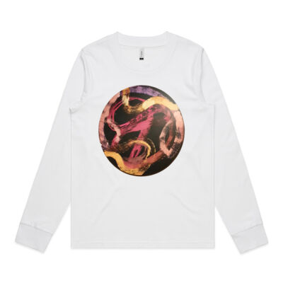 Red Ribbon 2 - Womens - Womens Dice Longsleeve Tee Thumbnail