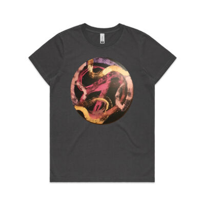Red Ribbon 2 - Womens - Womens Faded Tee Thumbnail