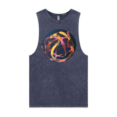 Red Ribbon 1 - Mens - Unisex Stone Wash Barnard Tank Thumbnail