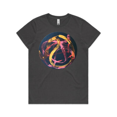 Red Ribbon 1 - Womens - Womens Faded Tee Thumbnail