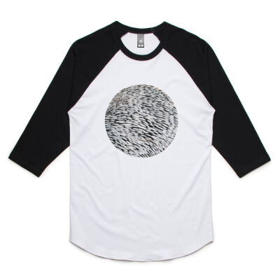 White Tuft - Womens - Unisex Raglan Tee Thumbnail