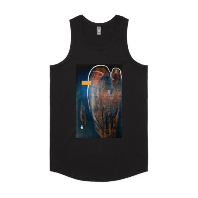 Heart Map - Mens - Mens Authentic Singlet Thumbnail
