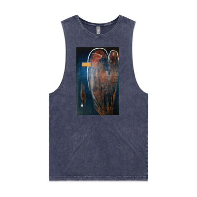 Heart Map - Womens - Unisex Stone Wash Barnard Tank Thumbnail