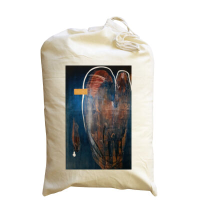 Heart Map - Homeware - Medium Calico Santa Sack Thumbnail